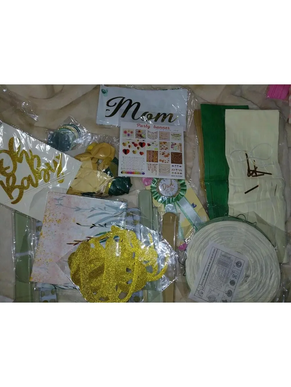 Baby shower party supply pack Mom And Dad To Be
